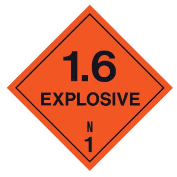 Dangerous Goods Markers  - Explosive 1.6