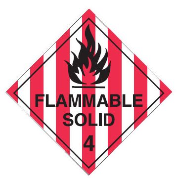  Label - Flammable Solid 4