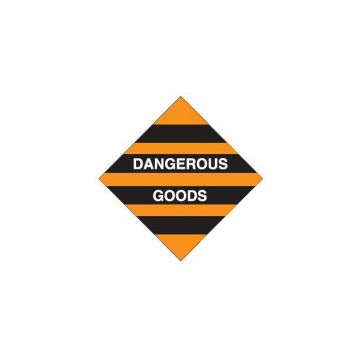Dangerous Goods Polypropylene Placard