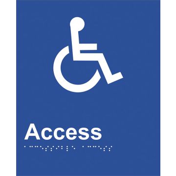 Braille Sign -  Access Toilet