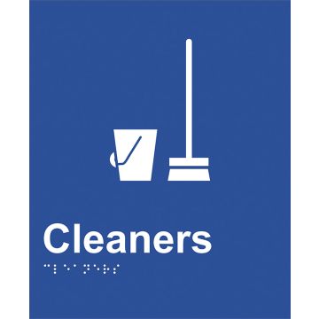 Braille Sign - Cleaners
