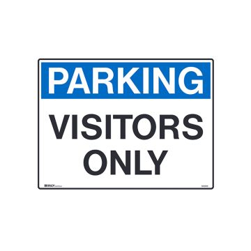 Traffic Control Signs - Visitors Only