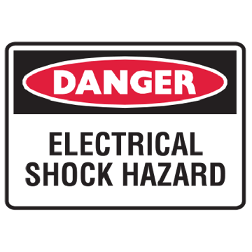 Small Graphic Labels - Electrical Shock Hazard
