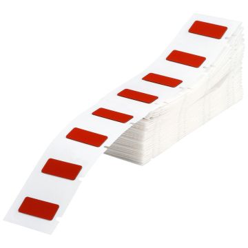 Raised Panel Labels for M710 Printers - 45.00 mm (W) x 15.00 mm (H), Red, M7-6-7593-RD, Box of 100 Labels
