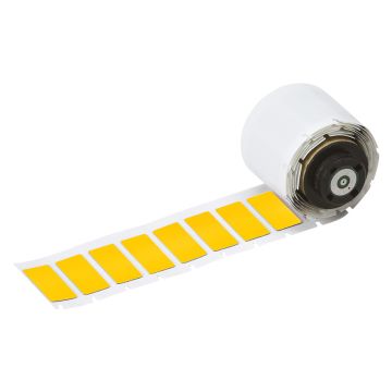Raised Panel Labels for M710 Printers - 35.00 mm (W) x 18.00 mm (H), Yellow, M7-7-7593-YL, Box of 100 Labels