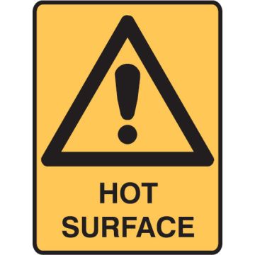 Machinery Signs - Hot Surface W/Picto