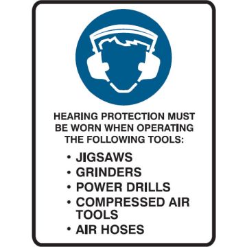 Hearing Protection Must Be Worn When Operating The Following Tools