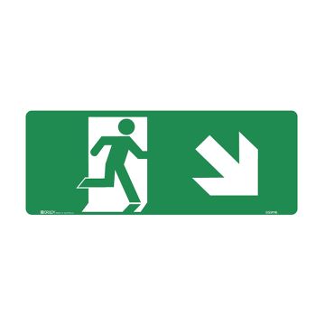 Exit/Evacuation Signs - Running Man Left Arrow/Right Arrow