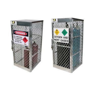 Aluminium Cylinder Lockers, 5-10 Cylinder Storage 