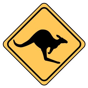 Regulatory Signs - Kangaroos Picto