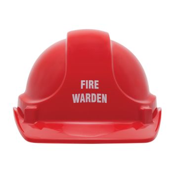 Pre Printed Hard Hats - Fire Warden