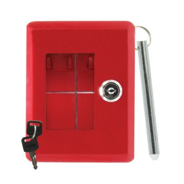 Emergency Key Box with Acrylic Panel, Hammer and Chain