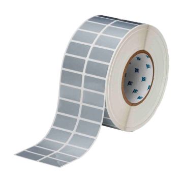 Core Tamper-Resistant Metallised Vinyl Labels - 38.1mm (W) x 19.05mm (H), Silver, THT-6-362-10, Roll of 10000 Labels