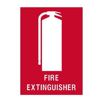 Fire Extinguisher Sign, 600mm (W) x 450mm (H), Multiflute