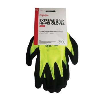 Trafalgar Extreme Grip Hi-Vis Glove Size 11, 6 pairs per pack
