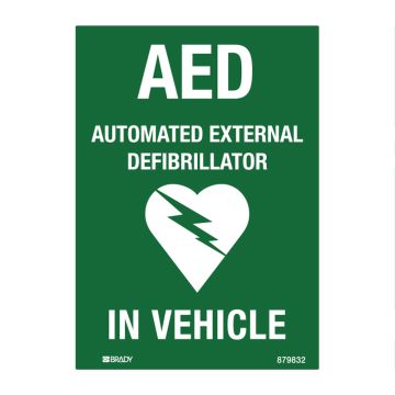 AED Safety Labels