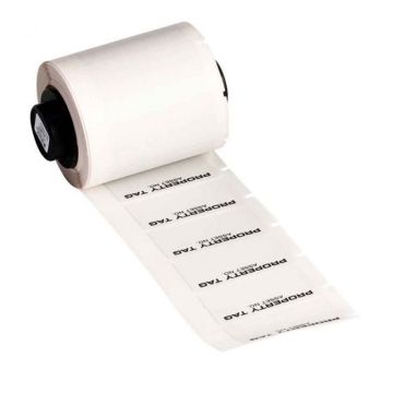 Metalised Solvent Resistant Matte Grey Polyester Labels -19.05 mm (H) x 41.28 mm (W), for M6 & M7 Printers,M6-35-428-PROP, Roll of 250 Labels