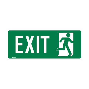 Exit And Evacuation Floor Signs  - Exit with Running Man Pictorial