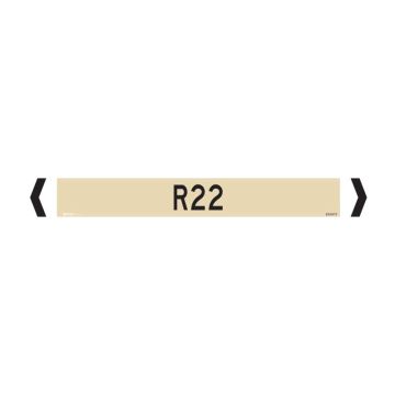 Standard Pipe Marker, Self Adhesive, R22 - Pack of 10