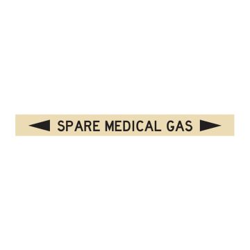 Standard Pipe Marker, Self Adhesive, Spare Medical Gas - Pack of 10