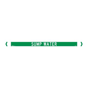 Standard Pipe Marker, Self Adhesive, Sump Water, 40-75mm O.D. - Pack of 10 