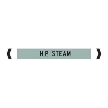 Standard Pipe Marker, Self Adhesive, H.P. Steam - Pack of 10 