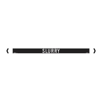 Standard Pipe Marker, Self Adhesive, Slurry, 40-75mm O.D. - Pack of 10 