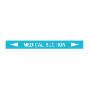 Standard Pipe Marker, Self Adhesive, Medical Suction - Pack of 10 