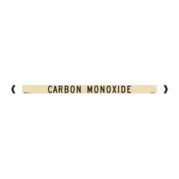 Standard Pipe Marker, Self Adhesive, Carbon Monoxide, 40-75mm O.D. - Pack of 10 