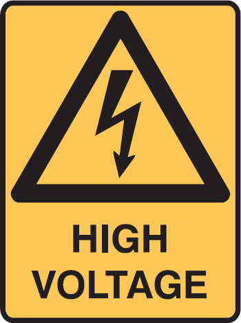 Small Labels - High Voltage