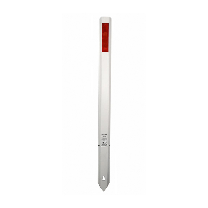 Dura-Post uPVC Guide Post Delineator with Reflective - 3mm (W) x 1400mm (H), White/Red