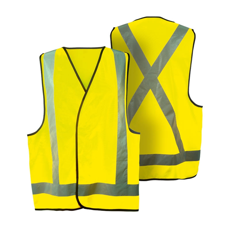 Trafalgar Hi-Vis Day Night Safety Vest Yellow Medium