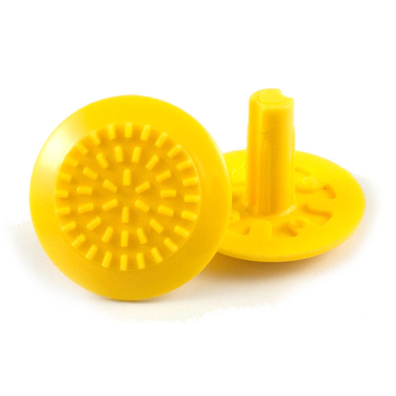 Tactile Indicator Warning PolyStud® Plastic Spigot 35mm Yellow